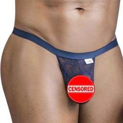 String Dentelle Bleu Marine CandyMan