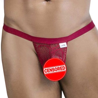 String Dentelle Bordeaux CandyMan