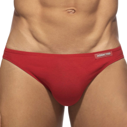 Slip Bikini Coton Rouge Addicted