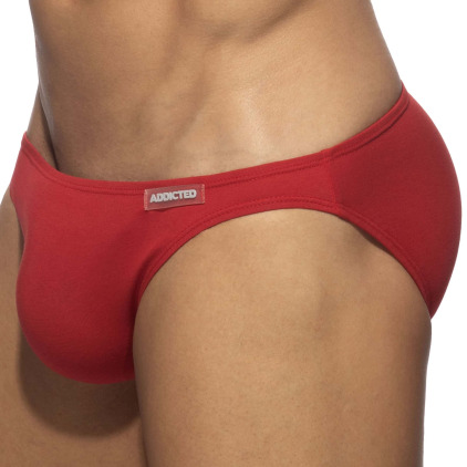 Slip Bikini Coton Rouge Addicted