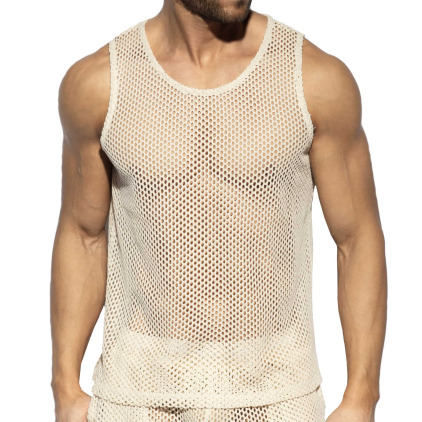 Débardeur Crochet Beige ES Collection