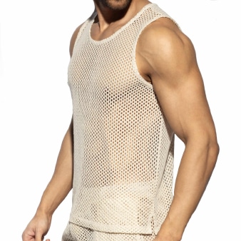 Débardeur Crochet Beige ES Collection