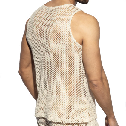 Débardeur Crochet Beige ES Collection