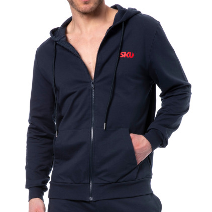 Veste Sport Coton Bleu Marine SKU