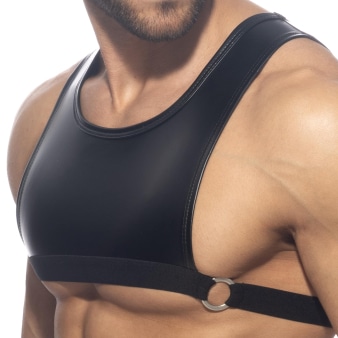 Harnais Round Buckle Noir AD Fetish