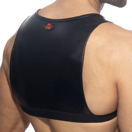 AD Fetish Round Buckle Harness - Black