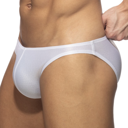 Slip Bikini Reptile Blanc Addicted