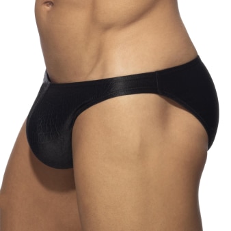 Slip Bikini Reptile Noir Addicted