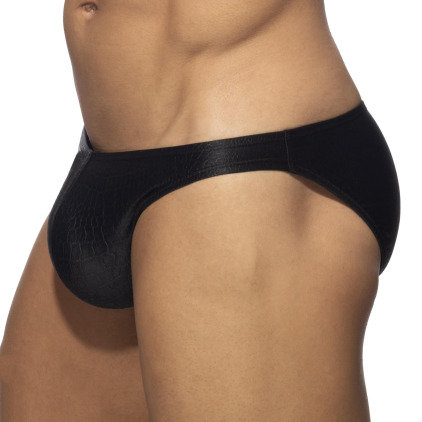 Slip Bikini Reptile Noir Addicted
