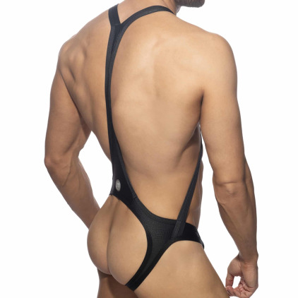 Body Croisé Reptile Noir Addicted