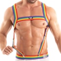 TOF Paris Pride Suspenders - Rainbow