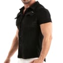 TOF Paris Knitted Corduroy Shirt - Black