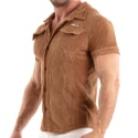TOF Paris Knitted Corduroy Shirt - Brown