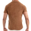 TOF Paris Knitted Corduroy Shirt - Brown