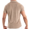 TOF Paris Knitted Corduroy Shirt - Beige