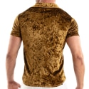 TOF Paris Crushed Velvet Shirt - Gold