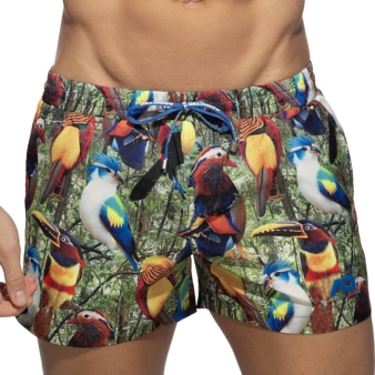 Short de Bain Oiseaux Exotiques Addicted