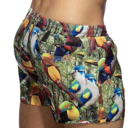 Short de Bain Oiseaux Exotiques Addicted