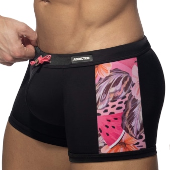Boxer De Bain Hydrangea Noir Addicted