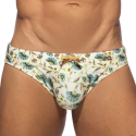 Addicted Spring Flowers Swim Briefs - Beige