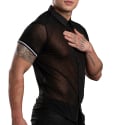 Andrew Christian Sheer Burnout Shirt - Black