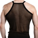 Andrew Christian Sheer Burnout Tank Top - Black