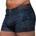 Andrew Christian Short Cargo Stretch Skinny Indigo