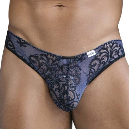 Slip en Dentelle Bleu Marine CandyMan