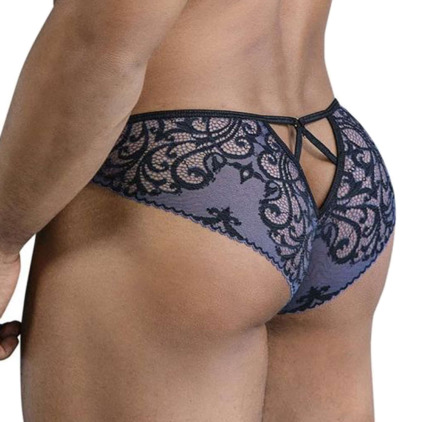 Slip en Dentelle Bleu Marine CandyMan