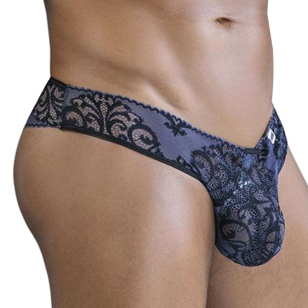 CandyMan Lace Briefs - Navy