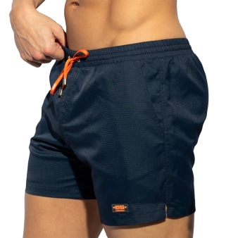 Short de Bain Long Piqué Bleu Marine ES Collection