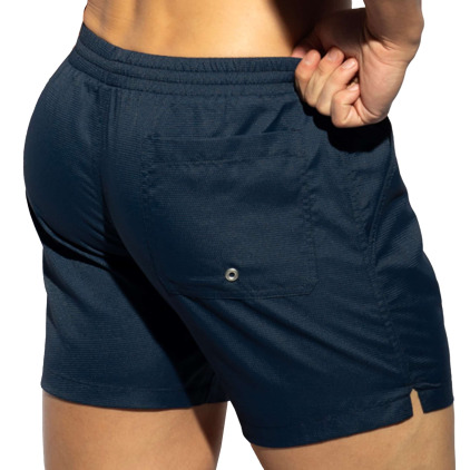 Short de Bain Long Piqué Bleu Marine ES Collection