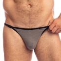 L'Homme invisible Soft Touch Striptease Thong - Heather Grey