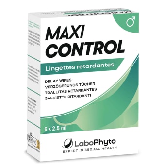 MaxiControl Lingettes Retardantes - 6 Lingettes 2,5 ml Labophyto