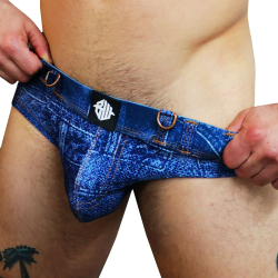Breedwell Loaded Denim Briefs - Dark Indigo