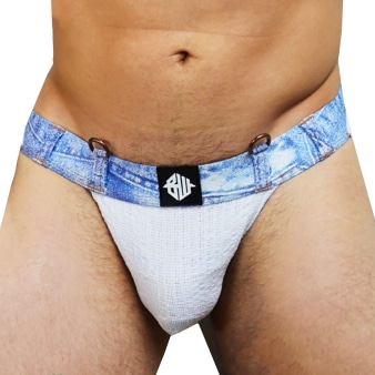 Jock Strap Loaded Denim Blanc Breedwell