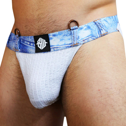 Jock Strap Loaded Denim Blanc Breedwell
