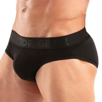 Slip Access Coton Noir TOF Paris