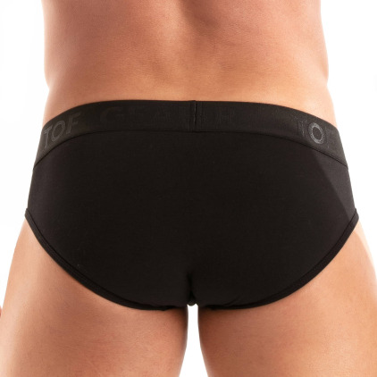 Slip Access Coton Noir TOF Paris