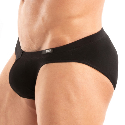 TOF Paris Cotton Access Bikini Briefs - Black
