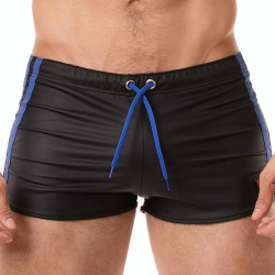 Short Byron Noir - Bleu Barcode
