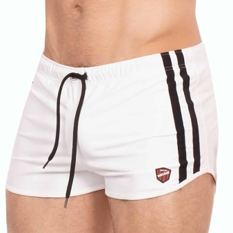 Short Byron Blanc - Noir Barcode