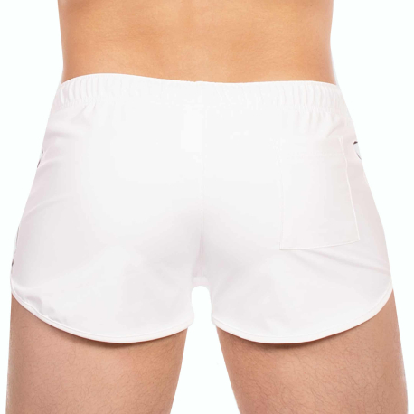 Barcode Byron Shorts - Black - White