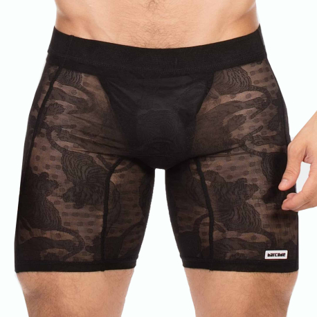 Barcode Ata Lace Shorts - Black