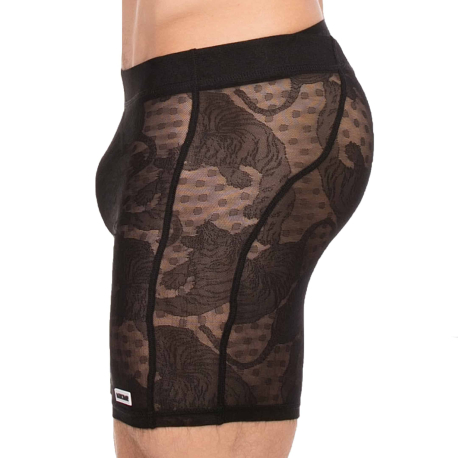 Barcode Ata Lace Shorts - Black