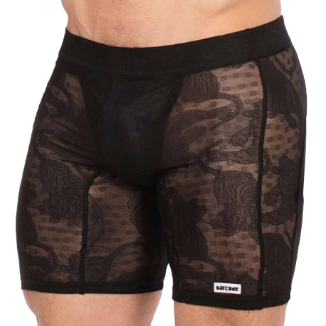 Barcode Ata Lace Shorts - Black