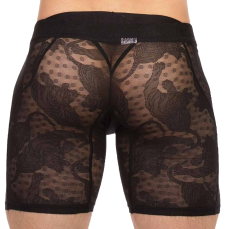 Barcode Ata Lace Shorts - Black