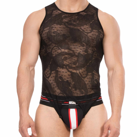 Barcode Enver Lace Bodysuit - Black