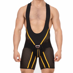 Barcode Krish Chaps Singlet - Black - Yellow