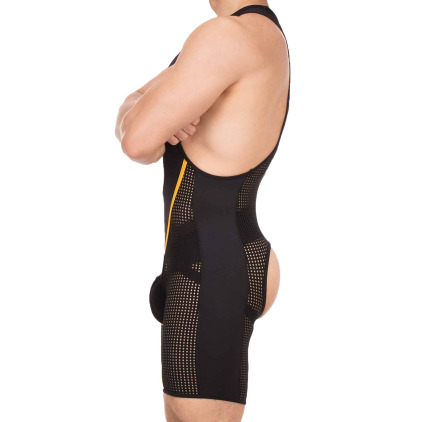 Body Chaps Krish Noir - Jaune Barcode
